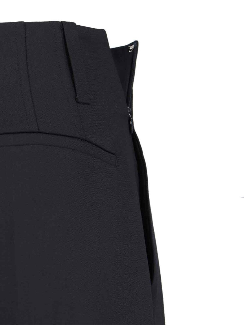 Victoria Beckham Wide-Leg Trousers Black