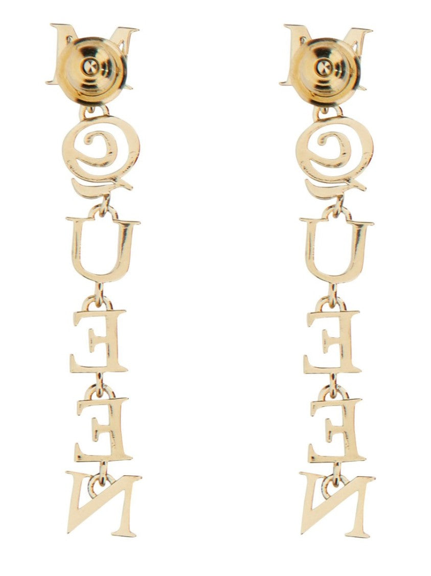 Alexander Mcqueen Interlinked Mcqueen Logo Earrings
