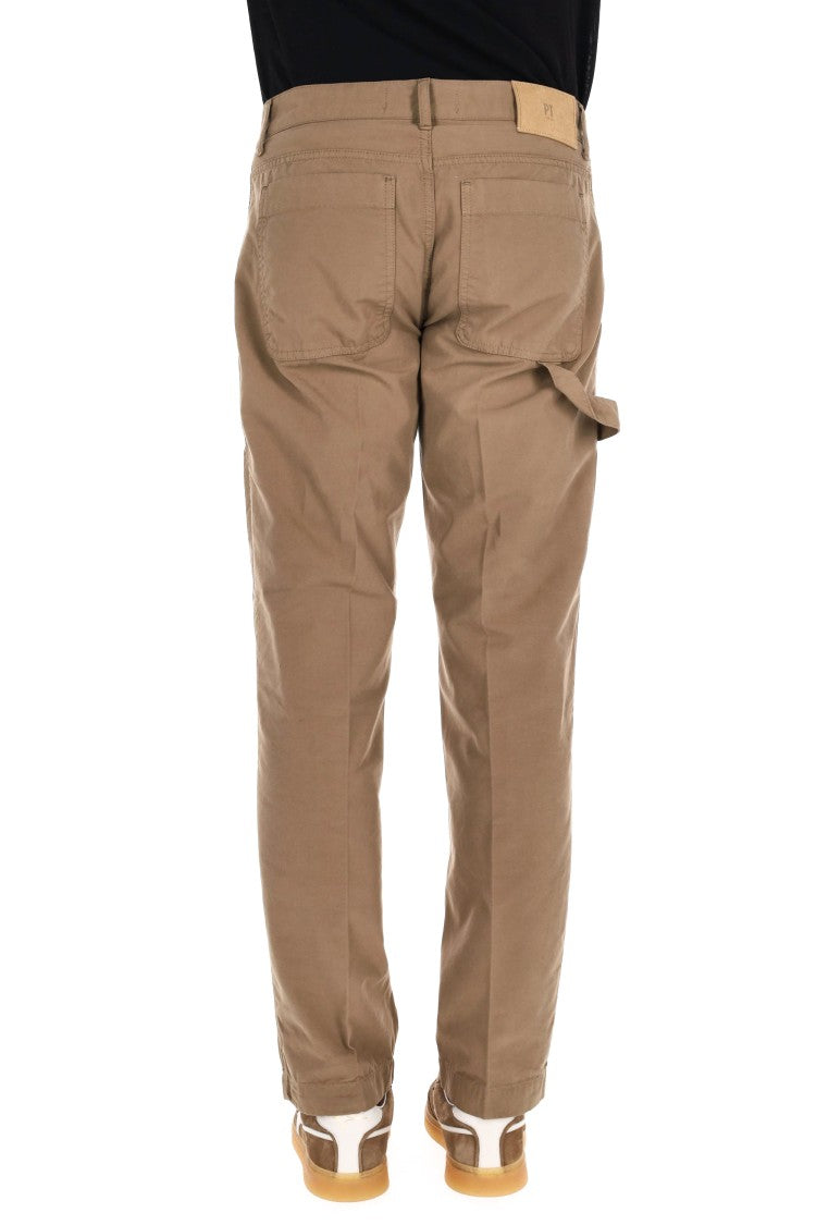 Pt Denim Fatigue Model Color Cotton 5-Pocket Trousers