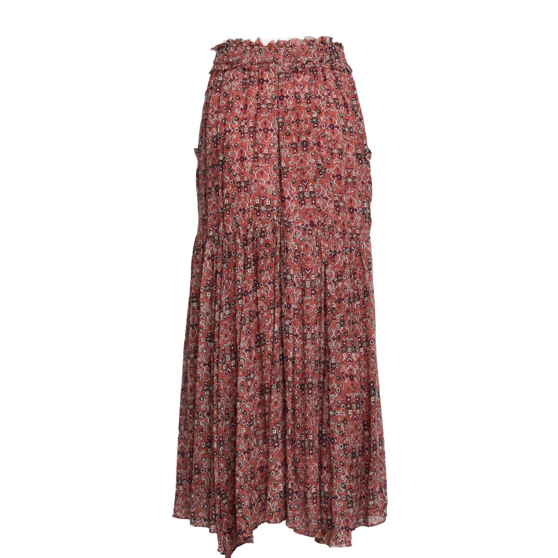 Isabel Marant Besma Long Skirt In Printed Crêpe