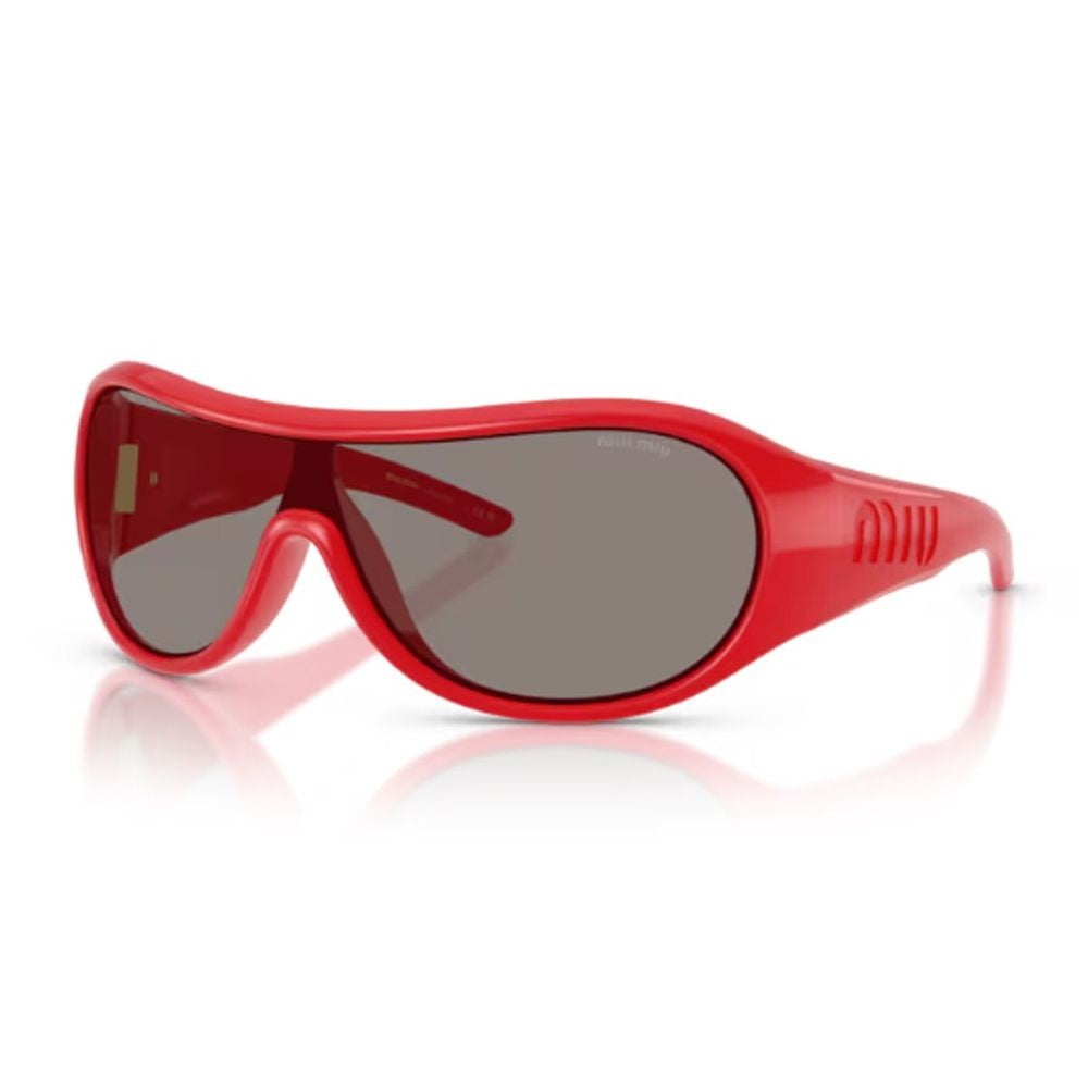 Miu Miu Oversized Mask Frame Sunglasses With Sculpted Lines