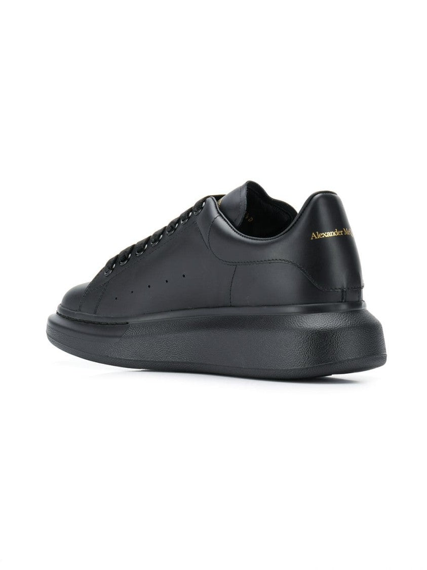 Alexander Mcqueen Oversized Black Leather Sneakers