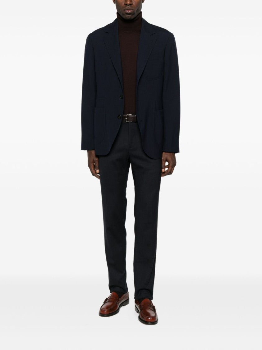 Paul Smith Burgundy Turtleneck Sweater With Ribbed Cuffs