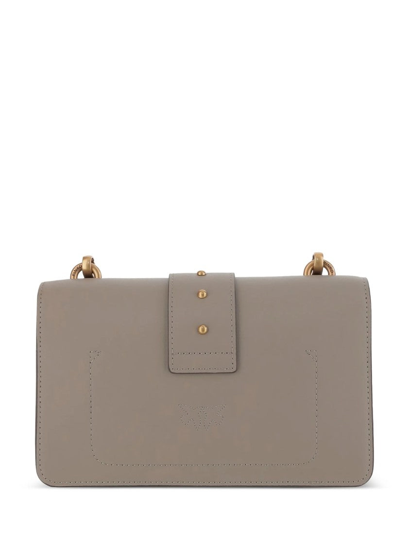 Pinko Structured Shoulder Bag With Flap Closure And Emblematic Design