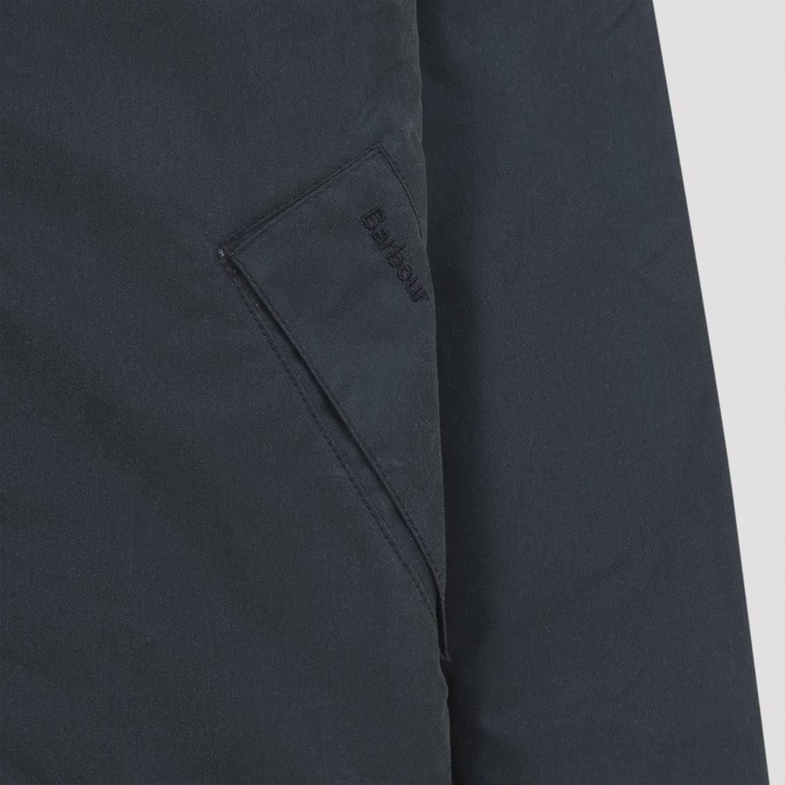 Barbour X Paul Smith Pointed Corduroy Collar Waxed Jacket With Concealed Zip