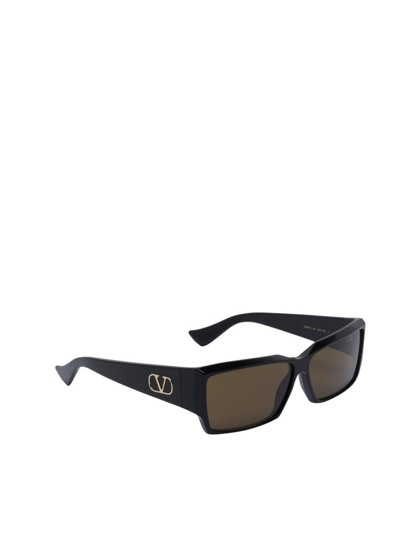 Valentino Sunglasses Rectangular Acetate Sunglasses