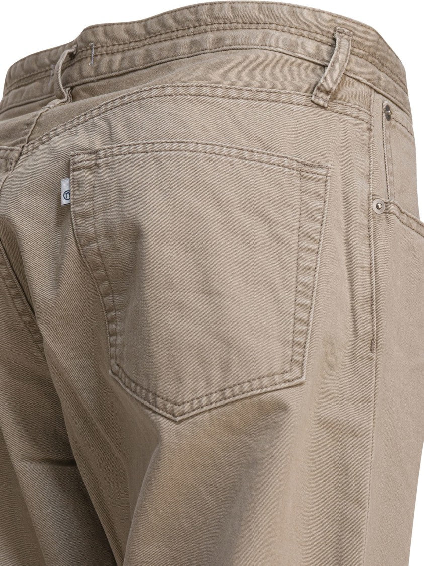 Nonnative Straight-Leg Beige Trousers