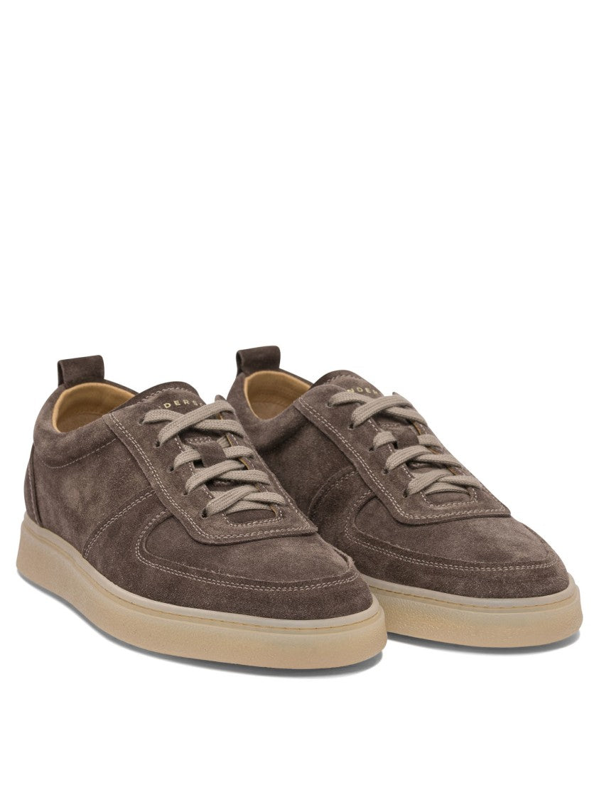 Henderson Baracco Brown Suede Slip-On Sneakers