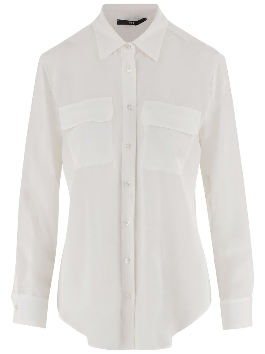 F.It Acetate And Silk Shirt