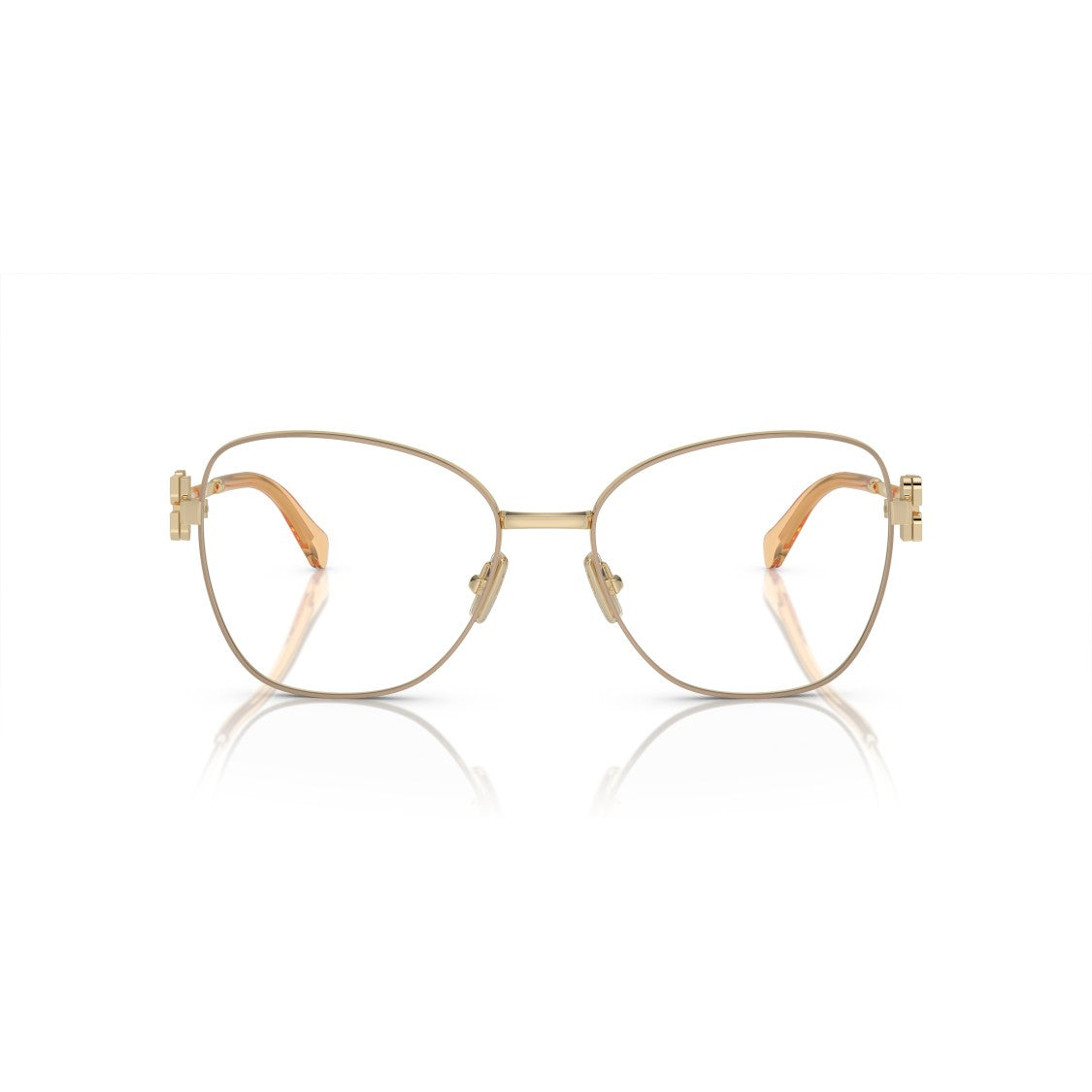 Miu Miu 0Mu 50Xv Gold-Finished Metal Frame Sunglasses