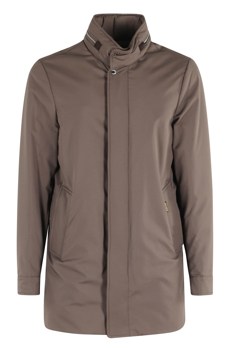 Moorer Arms Jacket In Mink With Concealed Hood