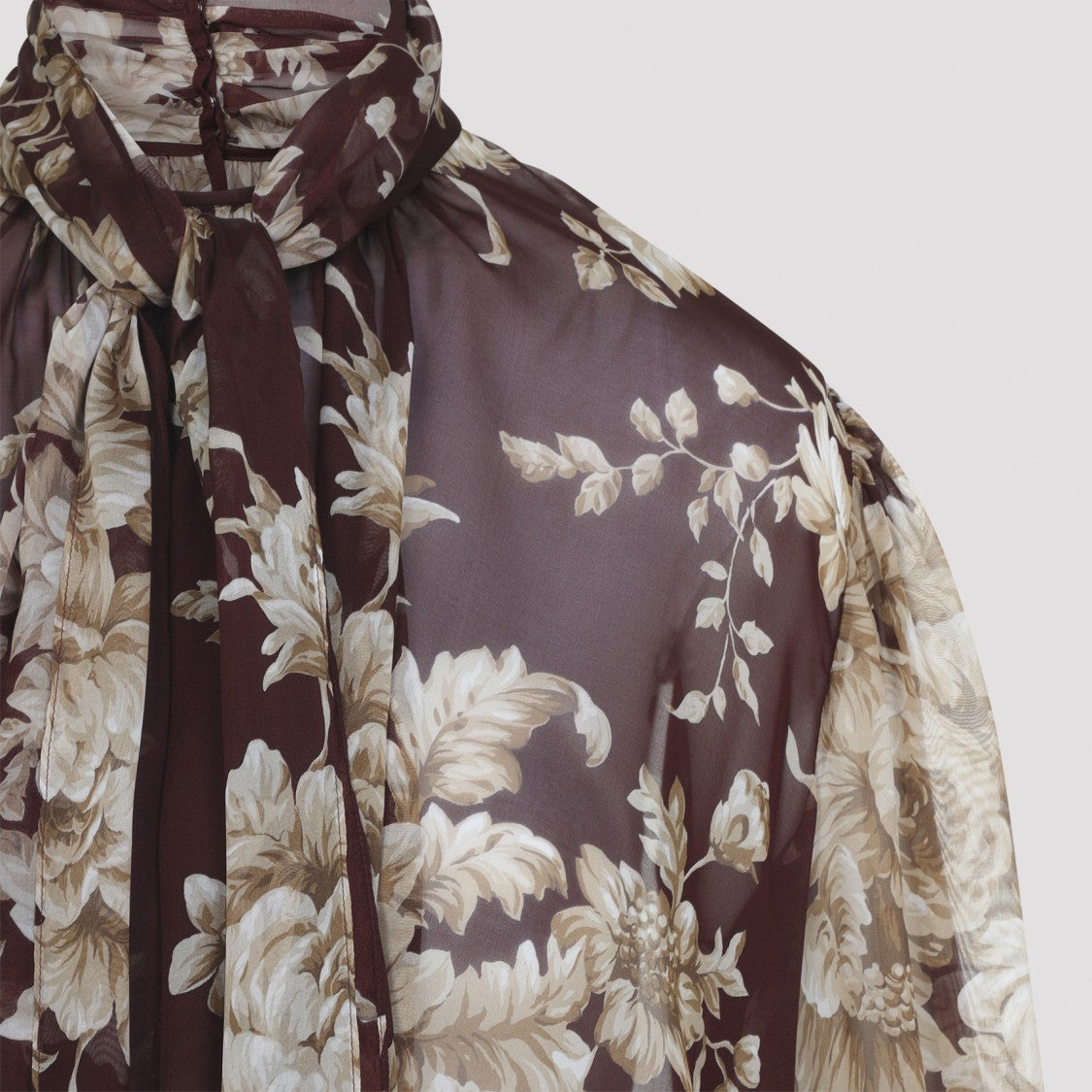 Dolce & Gabbana Bordeaux Silk Shirt