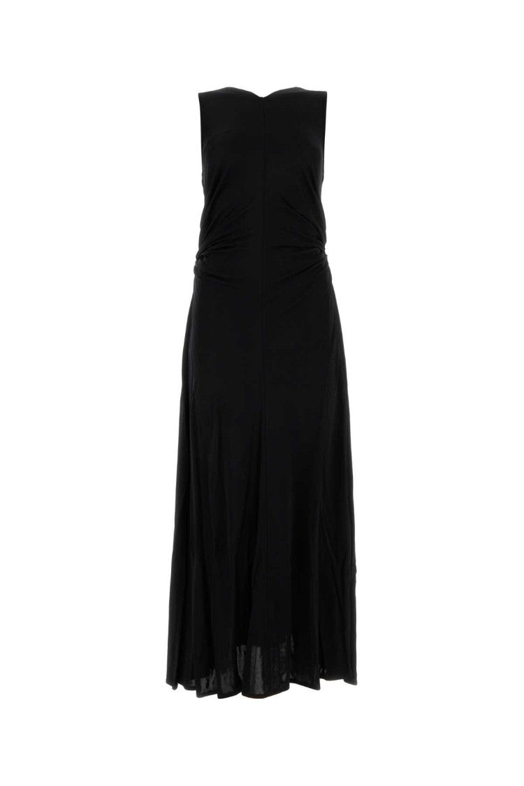 Bottega Veneta Black Jersey Long Dress