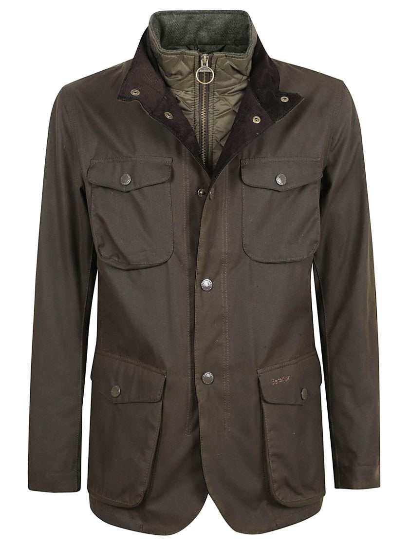 Barbour Oban Waxed Cotton Jacket With Quilted Gilet