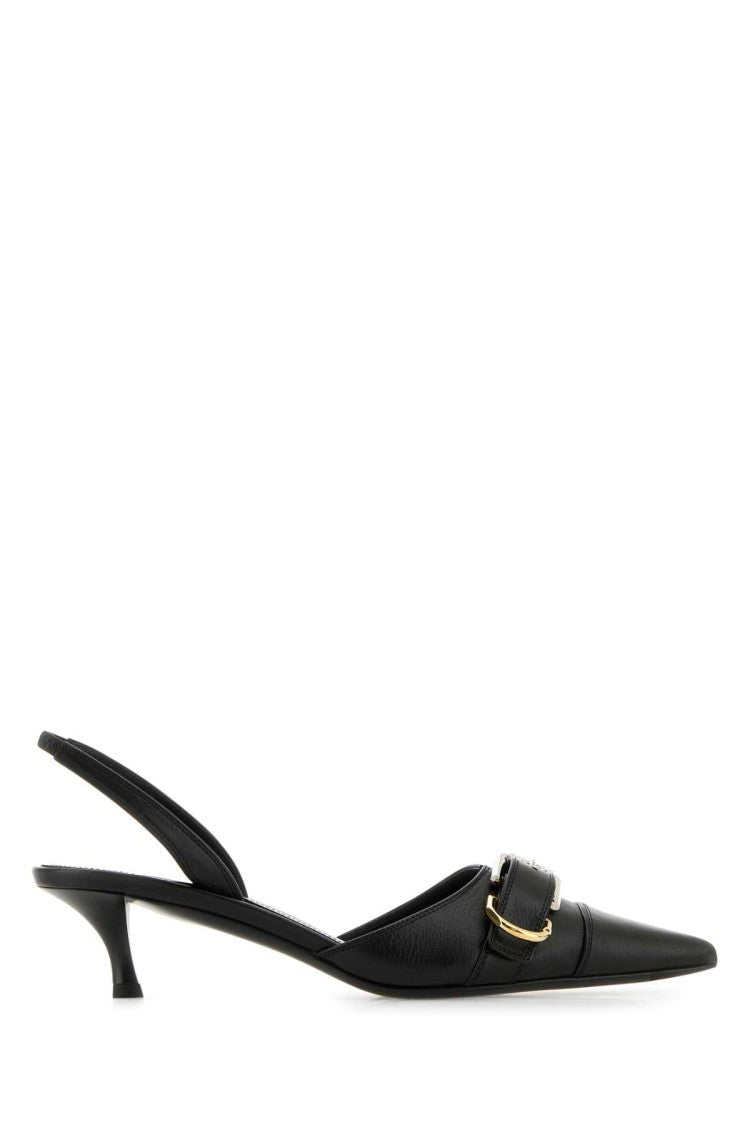 Givenchy Black Leather Voyou Pumps