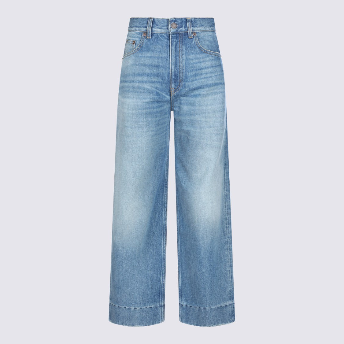 Chloé Light Blue Cotton Jeans