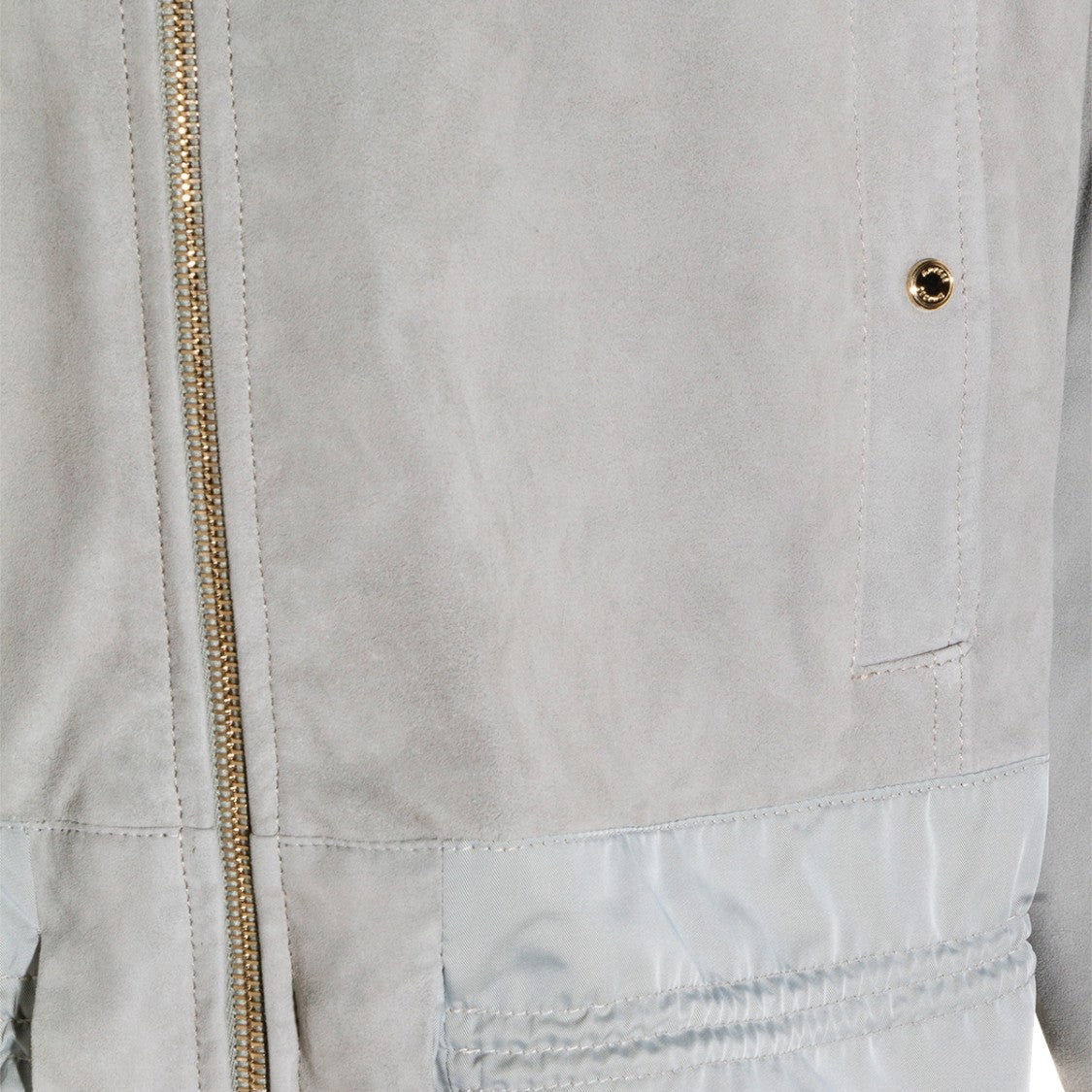 Moorer Grey Leather Jacket