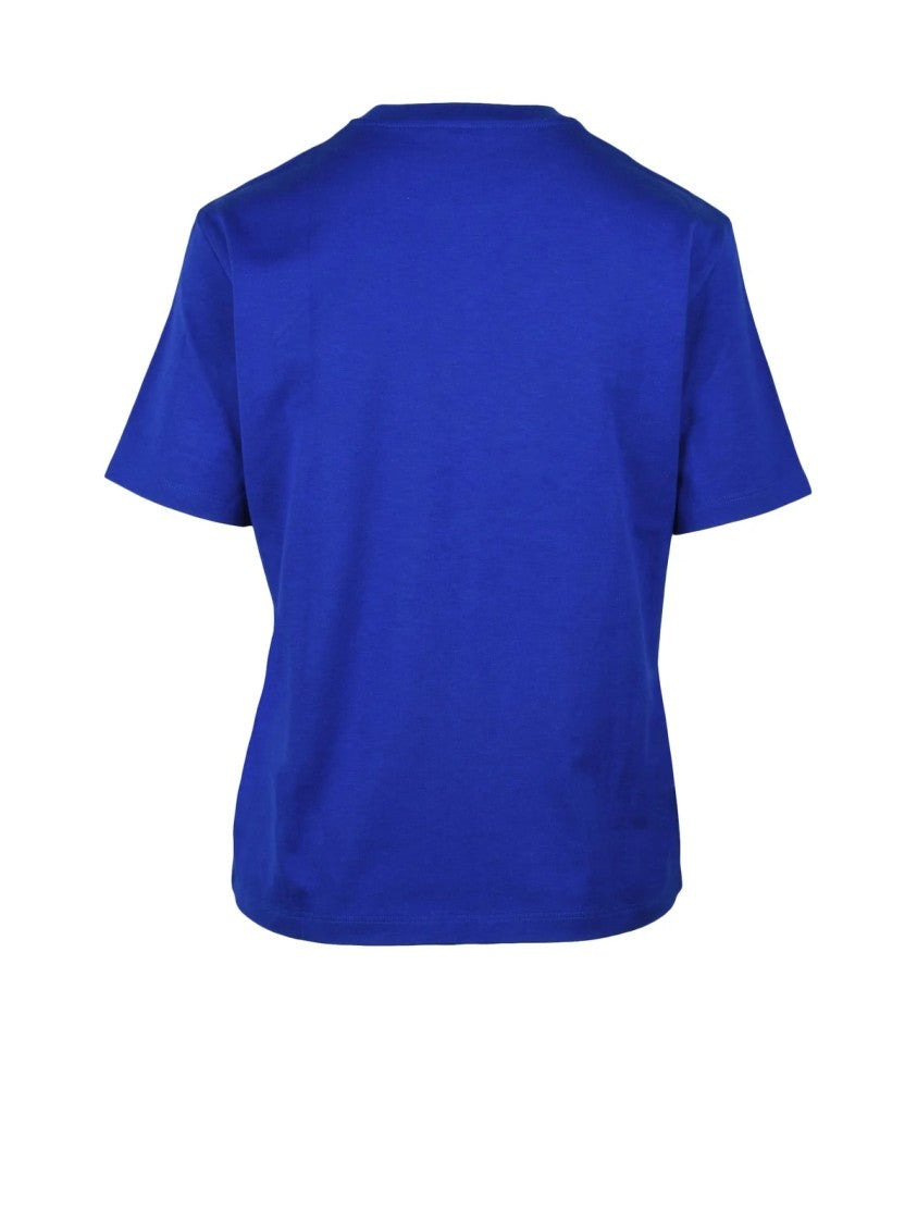 Ferragamo Blue Cotton T-Shirt