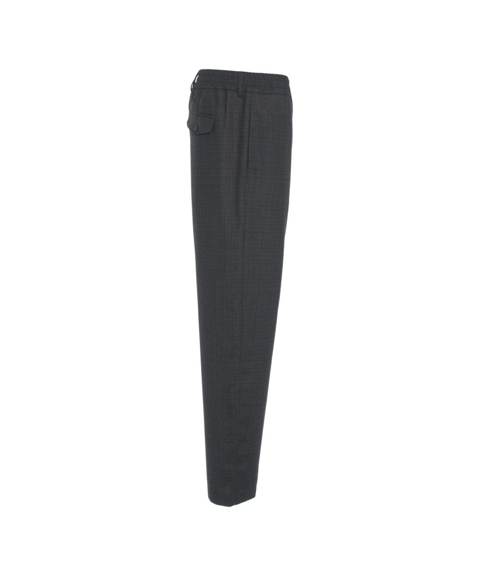 Grifoni Plaid Trousers With Straight Cut