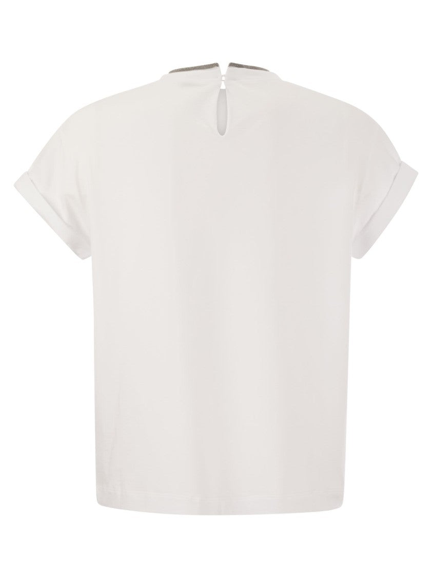 Brunello Cucinelli Stretch Cotton Jersey T-Shirt