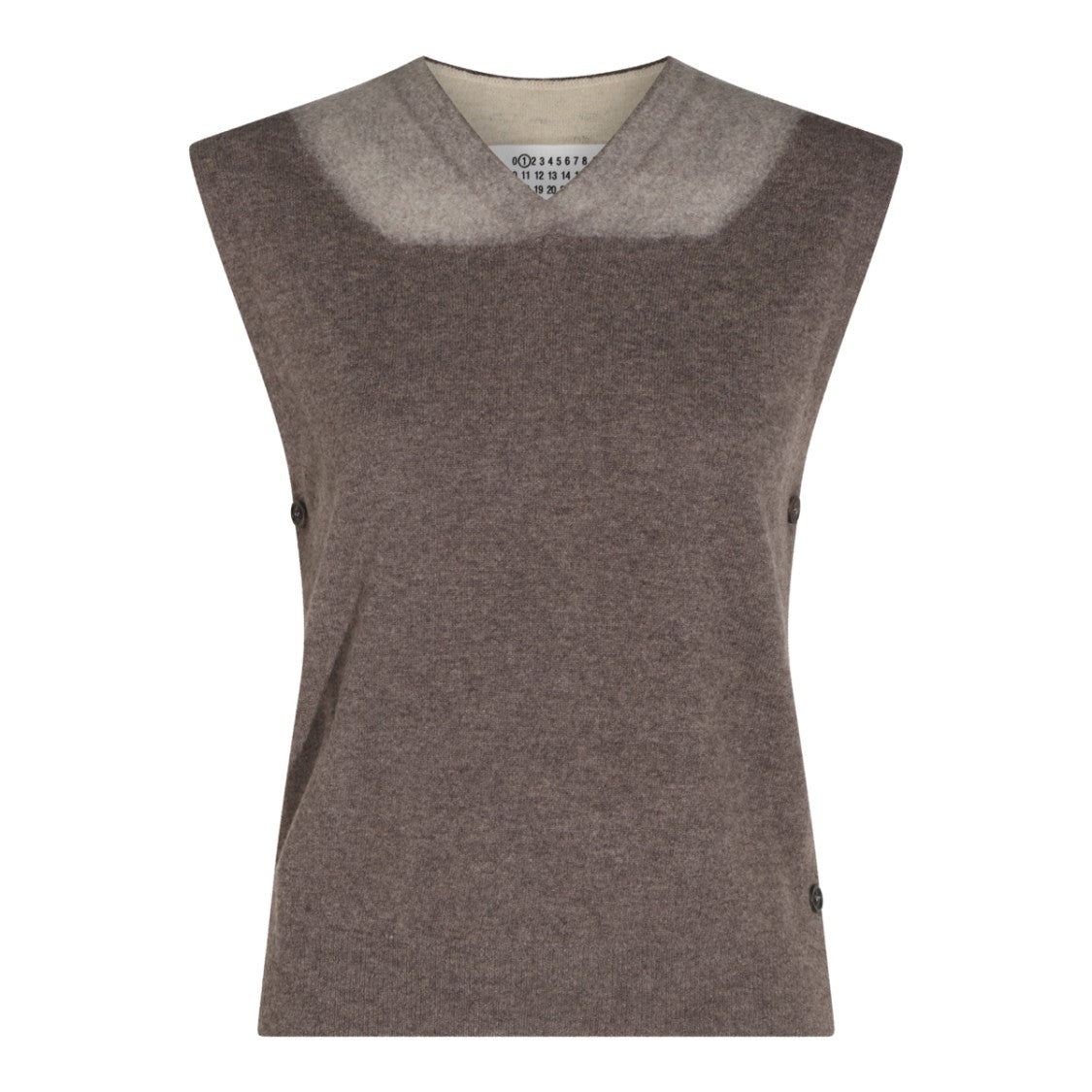 Maison Margiela Sleeveless Knit Sweater With Gradient Detail