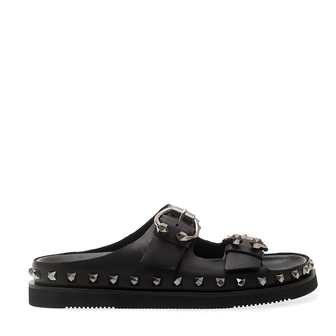 Ash Black Studded Slipper