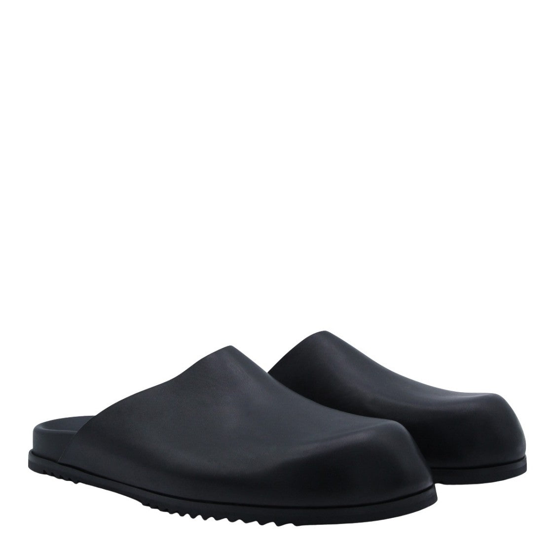 Rick Owens Black Sandals With Streamlined Silhouette