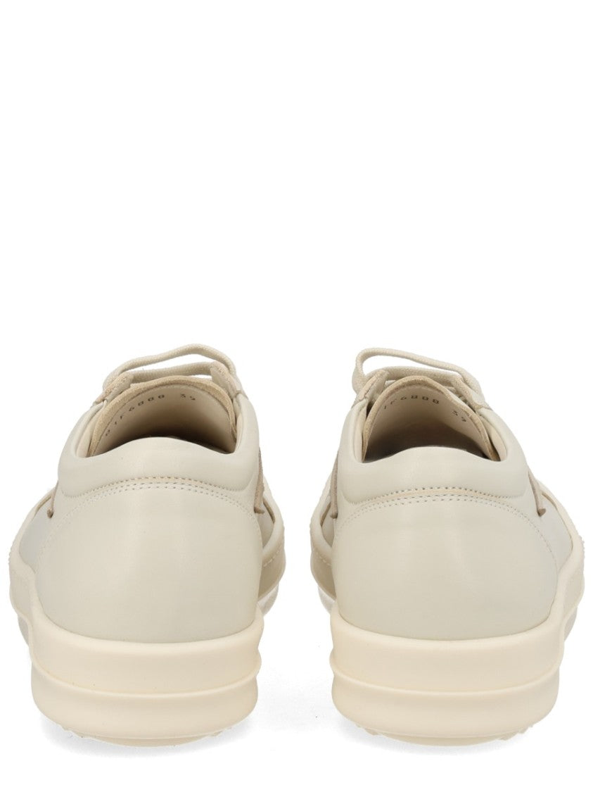 Rick Owens Vintage Sneaks Rounded Toe Contrast Sneakers