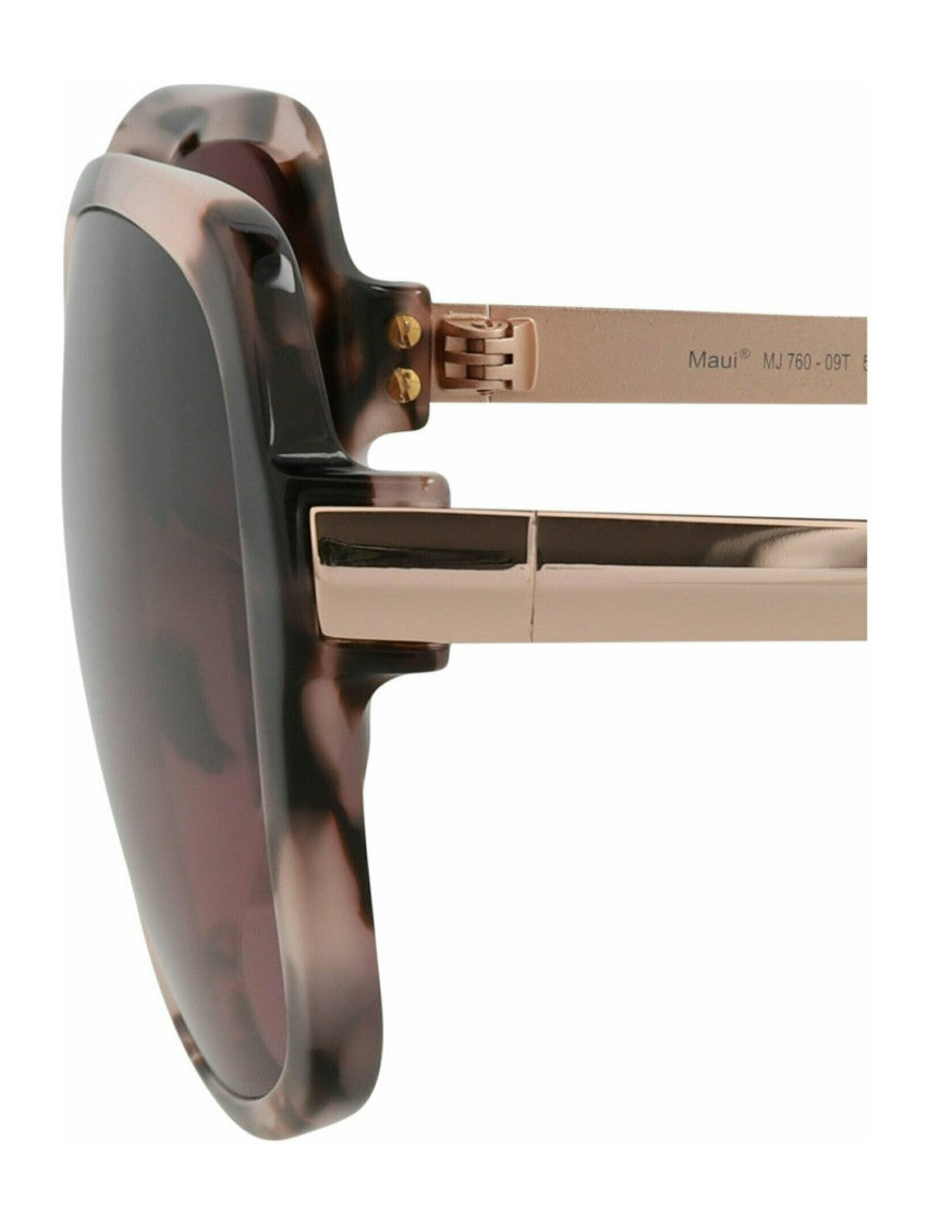 Maui Jim Tortoiseshell Round-Frame Nylon Sunglasses With Polarized Gradient Lenses