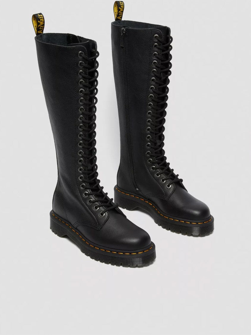 Dr. Martens Black 1B60 Bex Tall Leather Lace-Up Boots