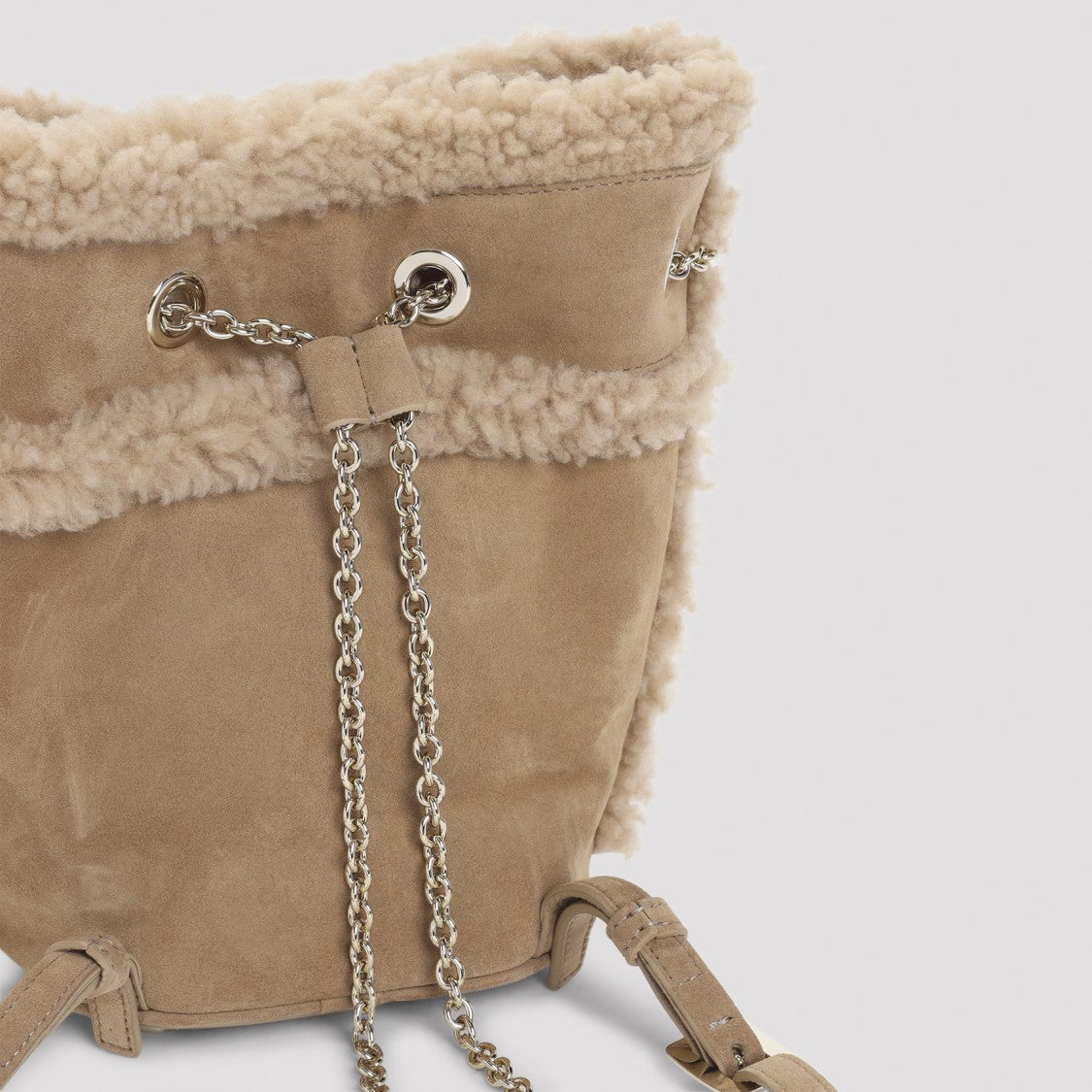 Roger Vivier Chic Brown Suede Bucket Bag