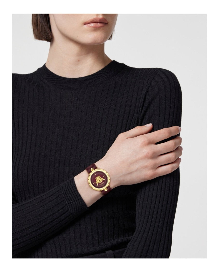 Versace Medusa Jewel Leather Watch