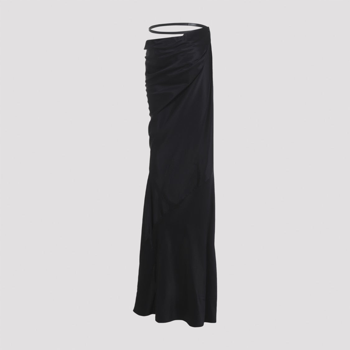 Tom Ford Black Silk Midi Skirt
