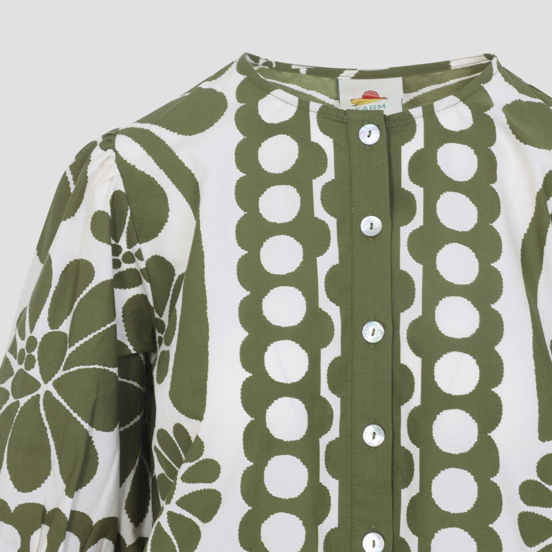 Farm Rio Palermo Green Cotton Shirt