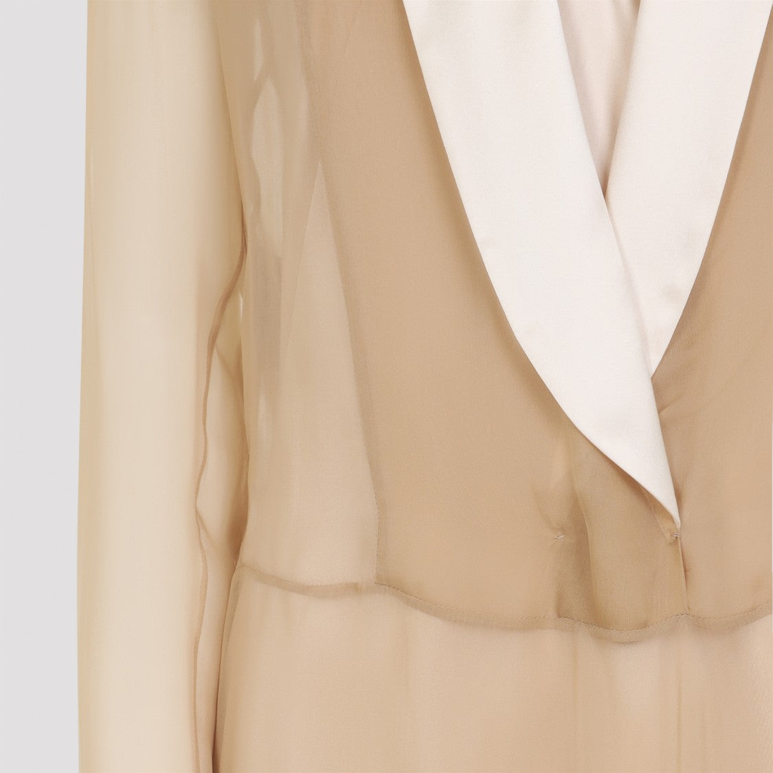 Alberta Ferretti Pink Silk Chiffon Long Dress