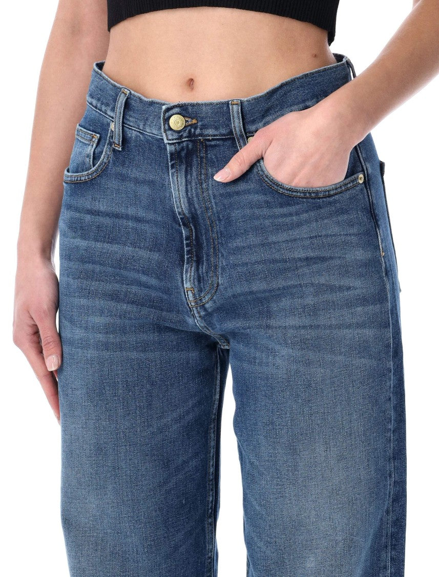 Cycle High Rise Extralong Straight Wash Jeans