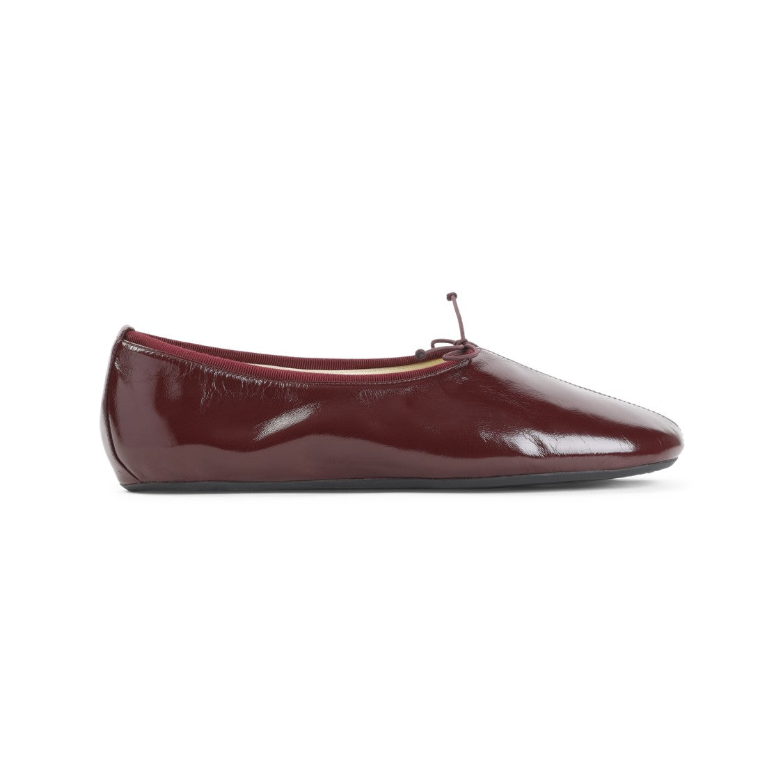 Phoebe Philo Glossy Burgundy Ballerina Flats