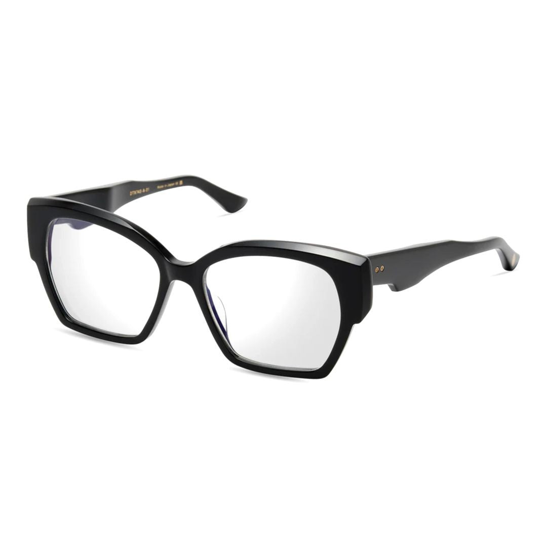 Dita Ideala Oversized Square Frame Eyeglasses With Gold-Tone Rivet Details