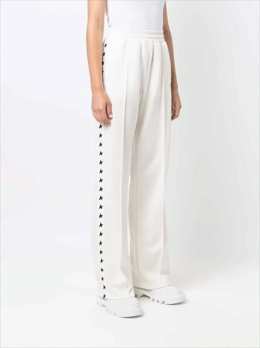 Golden Goose Wide-Leg Track Pants With Graphic Star Motifs