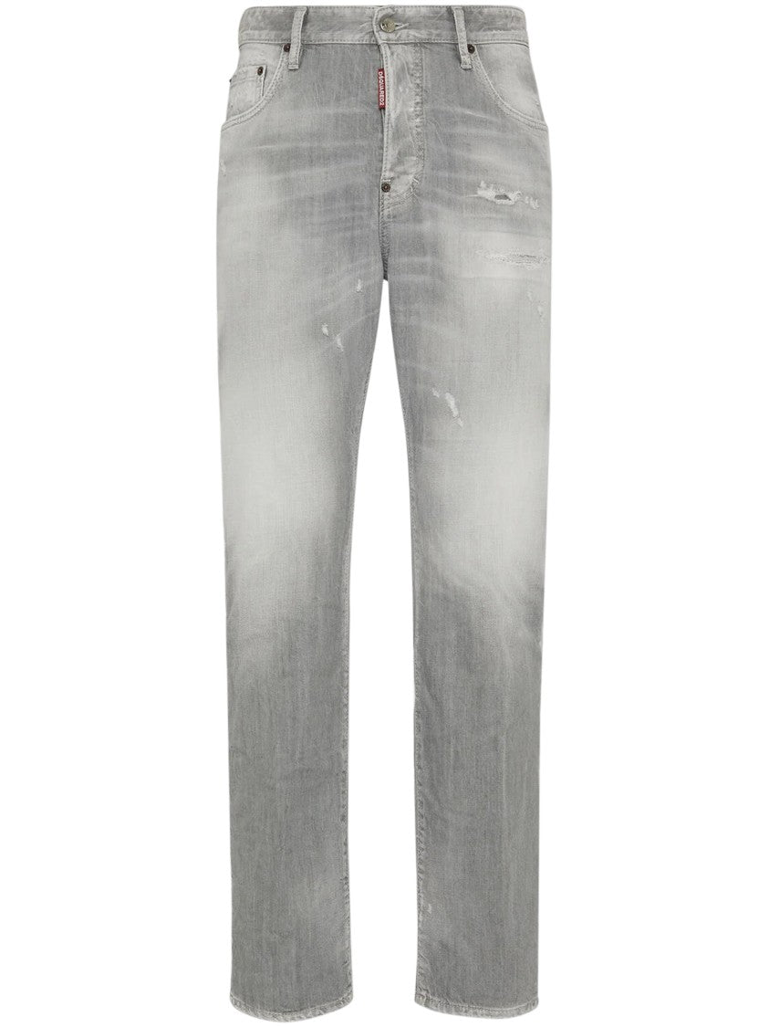 Dsquared2 Relaxed Fit Distressed Denim Jeans