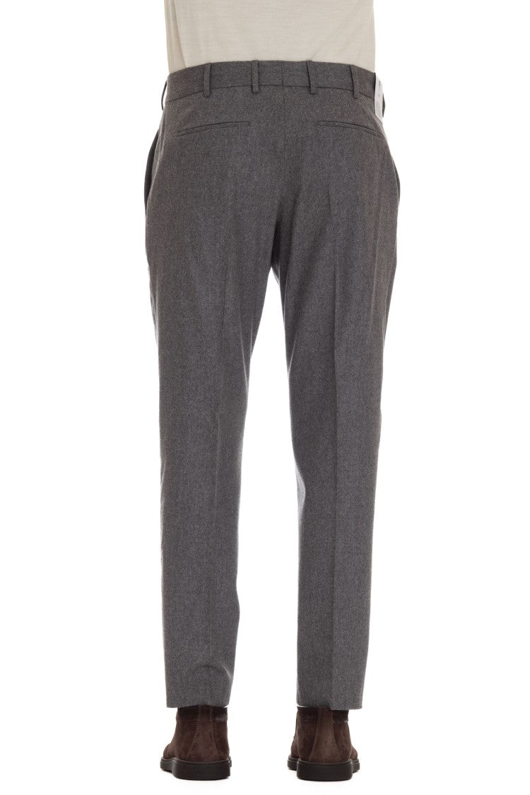 Pt Torino Flannel Wool-Cashmere Rebel Fit Trousers