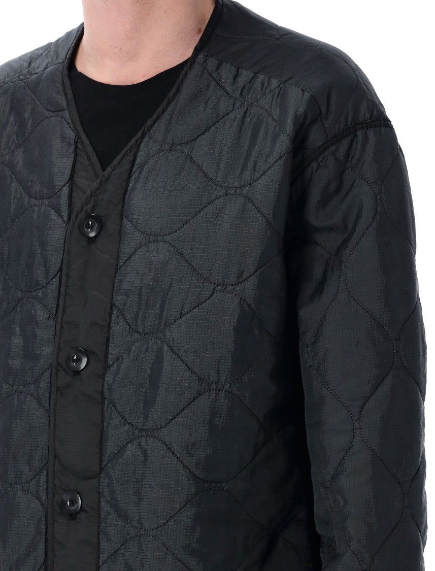 Oamc Padded Quilted Combat Liner With V-Neck Design