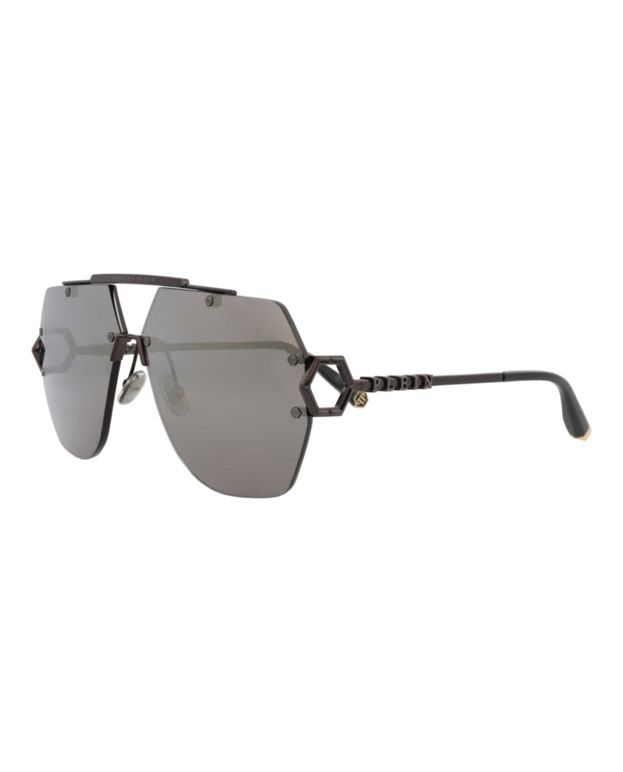 Philipp Plein Aviator-Frame Metal Sunglasses