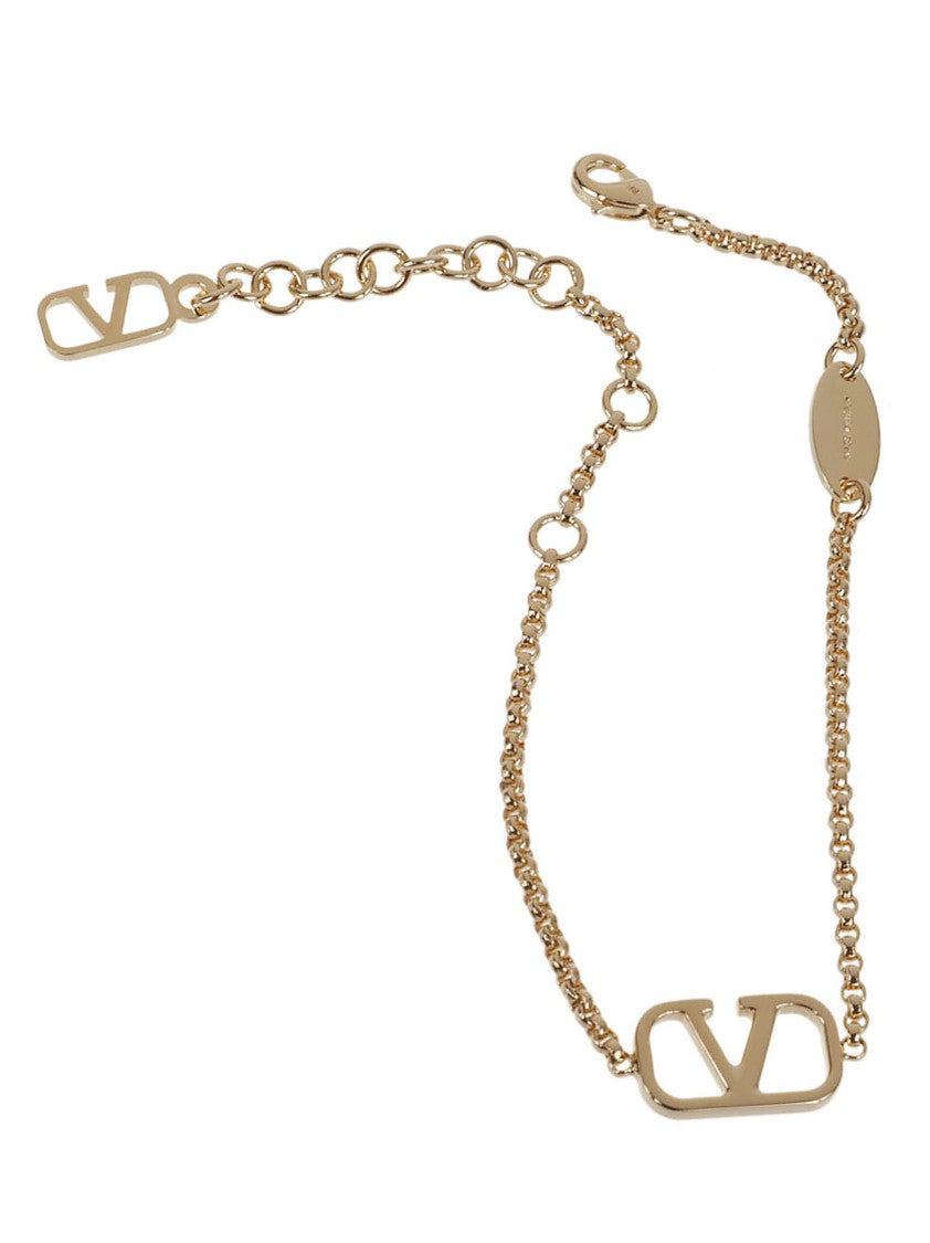 Valentino Garavani Vlogo Signature Gold-Finish Bracelet