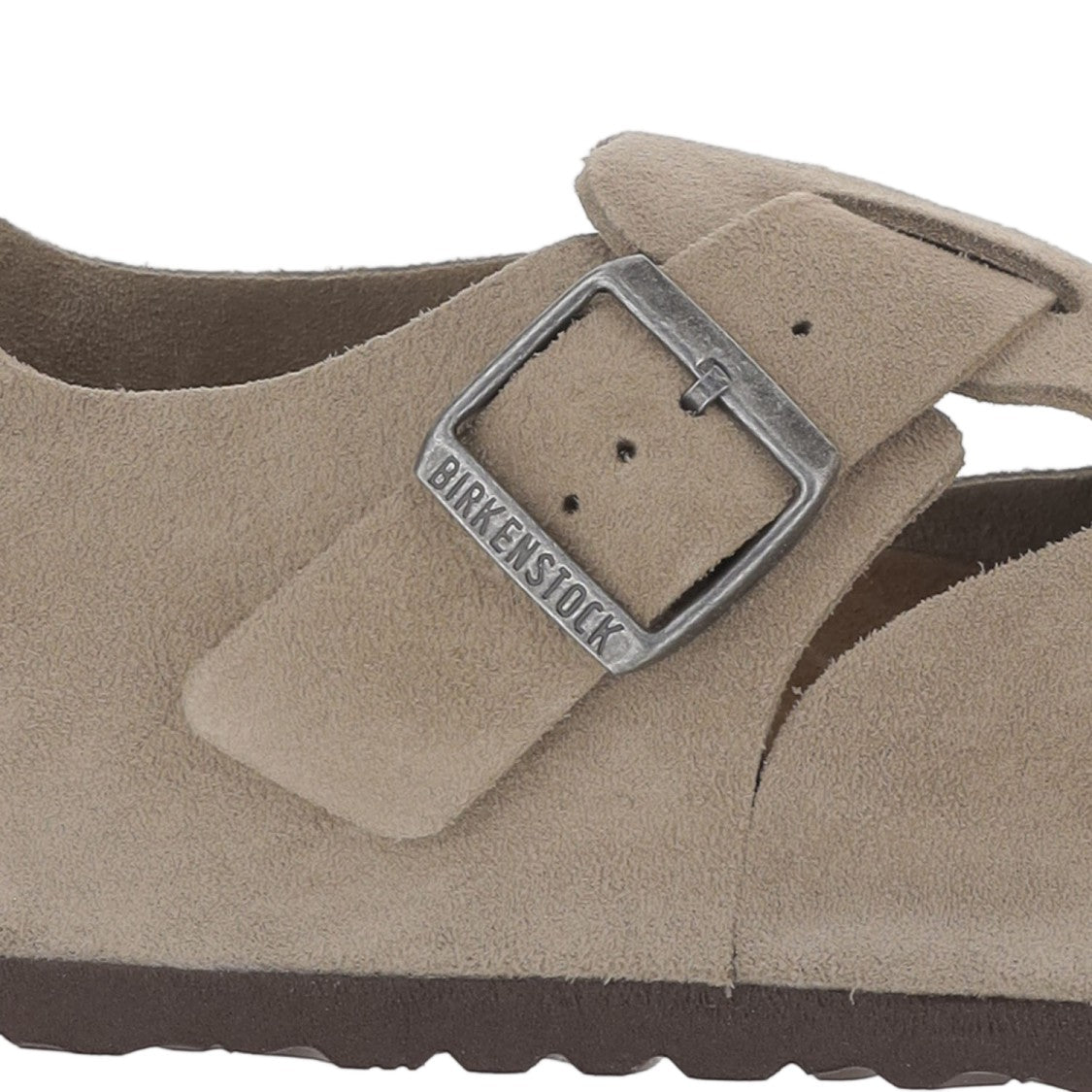Birkenstock Closed Toe Suede Mules With Adjustable Strap