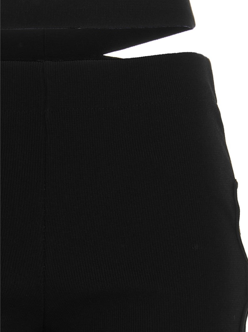 Andreâdamo Cut Out Pants With Lacing