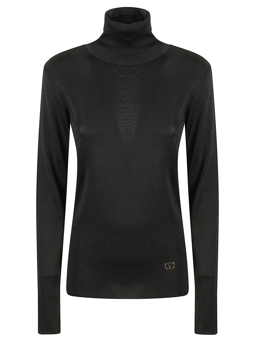 Valentino Garavani Viscose Sweater With High Neck