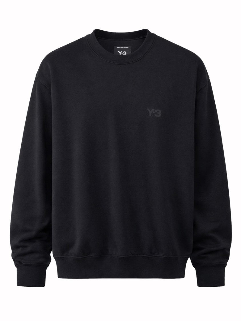 Y-3 Relaxed Fit Cotton Crewneck Sweatshirt