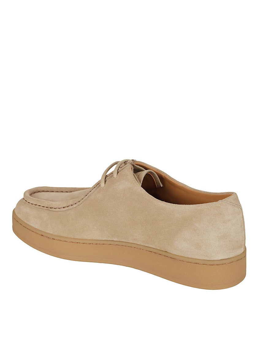 Church's Suede Flat Shoes With Rounded Toe