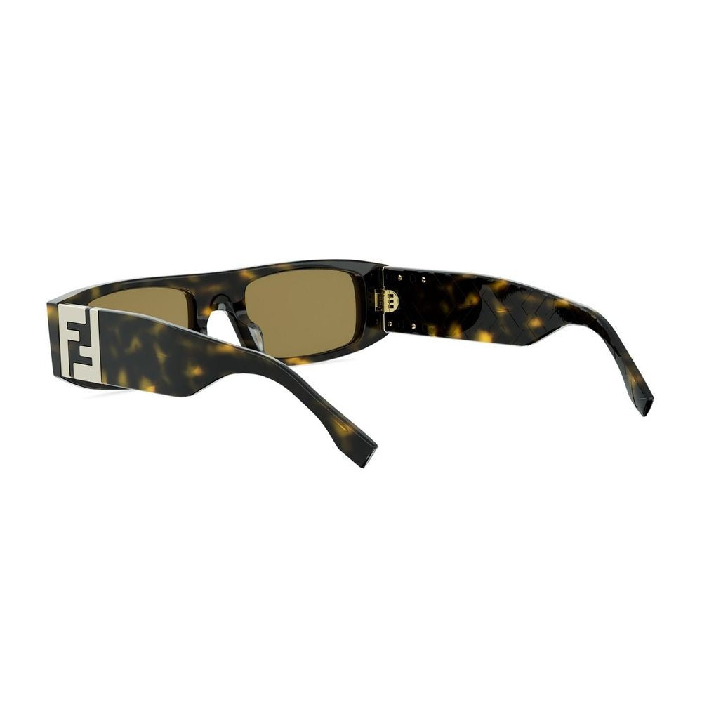 Fendi Ff Squared Oversized Rectangular Frame Sunglasses